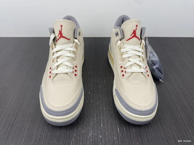 1st Kicks Shoes 3 Jordan Retro Air Muslin DH7139-100 0822